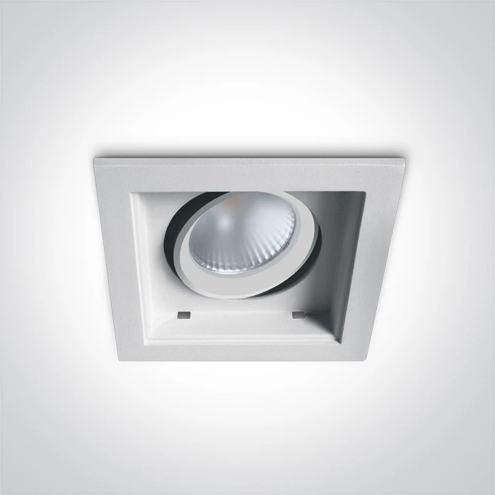 12W LED įleidžiamas pakreipiamas šviestuvas, baltas, 3000K, 51112H/W/W