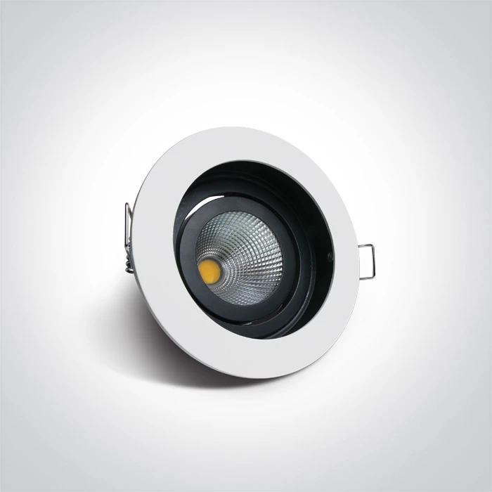 12W LED įleidžiamas pakreipiamas šviestuvas, baltas, 3000K, 11112E/W/W