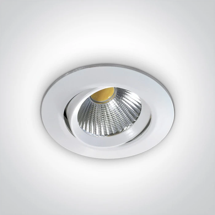 12W LED įleidžiamas pakreipiamas šviestuvas, baltas, 3000K, 11112/W/W