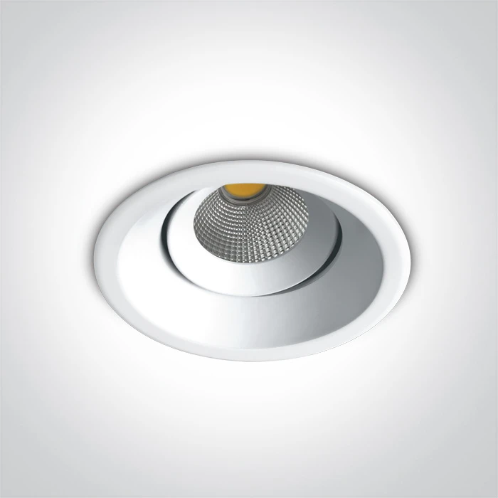 12W LED įleidžiamas pakreipiamas šviestuvas, baltas, 3000K, 11112TA/W/W