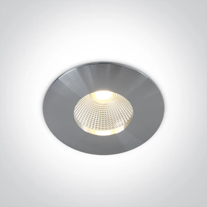 12W LED įleidžiamas šviestuvas, aliuminio sp., 3000K, 10112P/AL/W