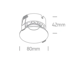 12W LED įleidžiamas šviestuvas, baltas, 3000/3500/4000K, 10112DX/W/V