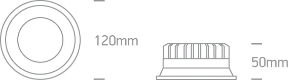 12W LED įleidžiamas šviestuvas, baltas, 3000/4000/5000K, 10109D/W/V