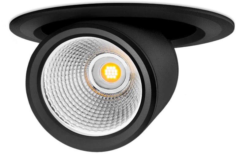 12W LED įleidžiamas šviestuvas HIDDEN 350mA, 3000K (šiltai balta), juodas