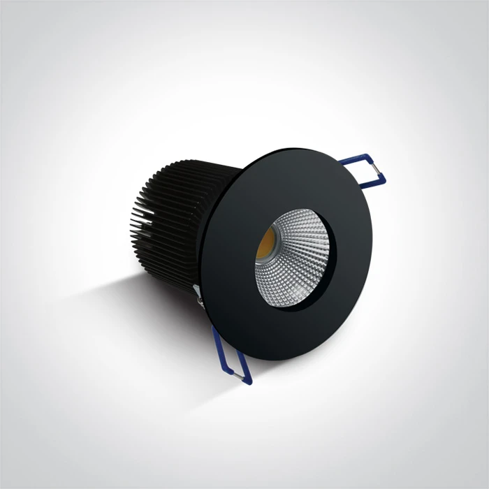 12W LED įleidžiamas šviestuvas, juodas, 3000K, 10112P/B/W