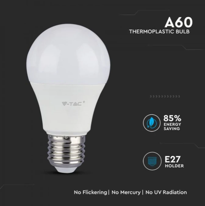 Samsung 12W LED lemputė V-TAC, 6400K, E27, dimeriuojama