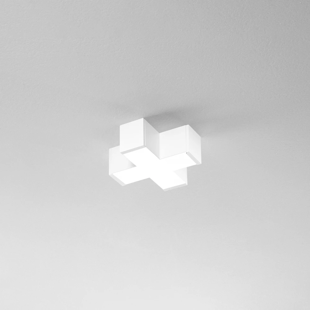 12W LED linijinio šviestuvo X formos sujungimas NEXT, baltas, CCT