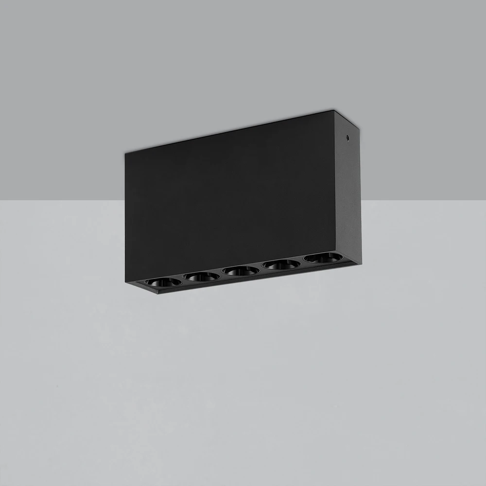 12W LED lubinis šviestuvas INVISIBLE, juodas, 3000K, dimeriuojamas, P3980000NDP