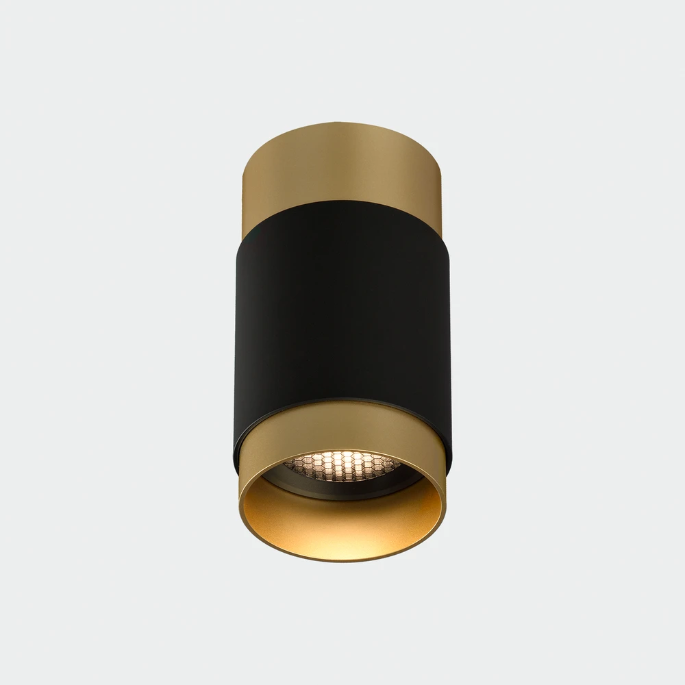 12W LED lubinis šviestuvas LUX, juodos/aukso sp., 2700K, P3989090ON