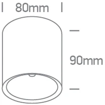 Lubinis šviestuvas 12W LED lubinis vidaus/lauko šviestuvas, baltas, 3000K, IP65, 67540A/W/W
