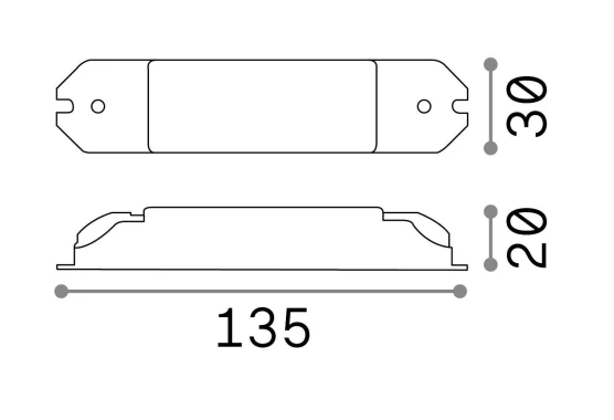 12W LED maitinimo šaltinis, DALI/PUSH, 267999