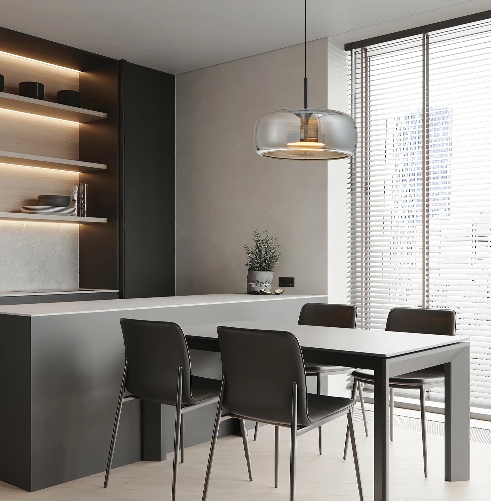 12W LED pakabinamas šviestuvas DECO, juodu korpusu/dūmų sp. stiklas, 3000K, 4319101