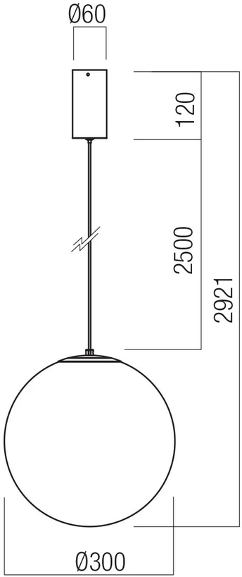 12W LED pakabinamas šviestuvas IRIDES, juodos sp./skaidrus, 3000K, 01-3960