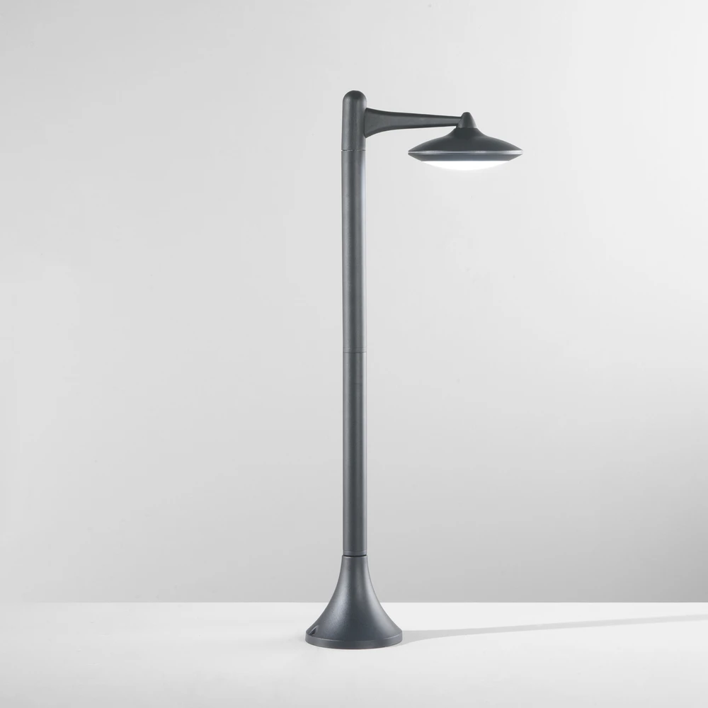 12W LED pastatomas lauko šviestuvas ALYSON, juodas, IP44