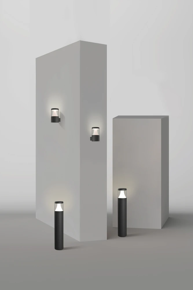 12W LED pastatomas lauko šviestuvas BRISK, antracito sp., 3000K, IP65, H2085000GR