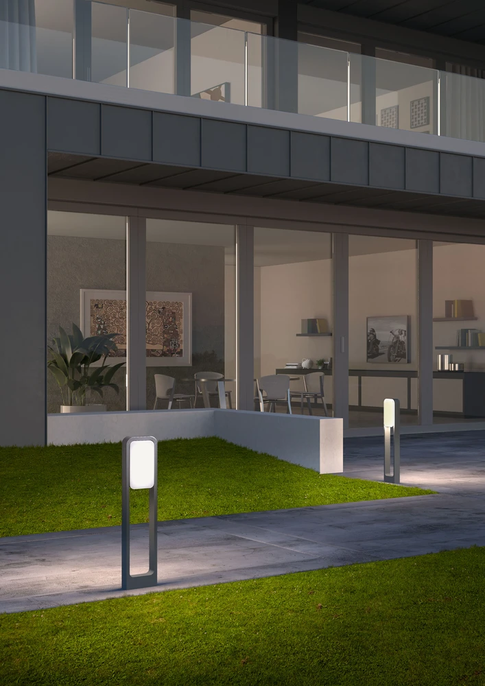 12W LED pastatomas lauko šviestuvas MIST, tamsiai pilkas, 3000K, IP54, 90245