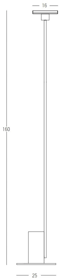 12W LED pastatomas šviestuvas, juodas, 3000K, 22065