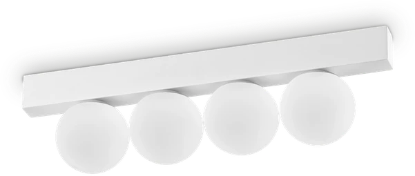 Lubinis šviestuvas Ideal Lux 12W LED paviršinis šviestuvas PING PONG, baltas, 3000K, 328232