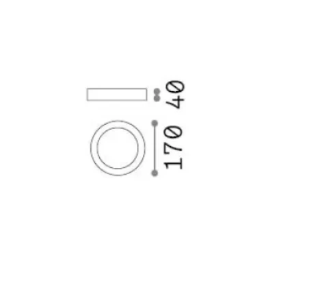 Lubinis šviestuvas 12W LED paviršinis šviestuvas UNIVERSAL, baltas, 2700K, 342566