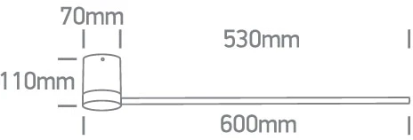 12W LED reguliuojamas sieninis šviestuvas, baltas, 3000K, 65148A/W/W