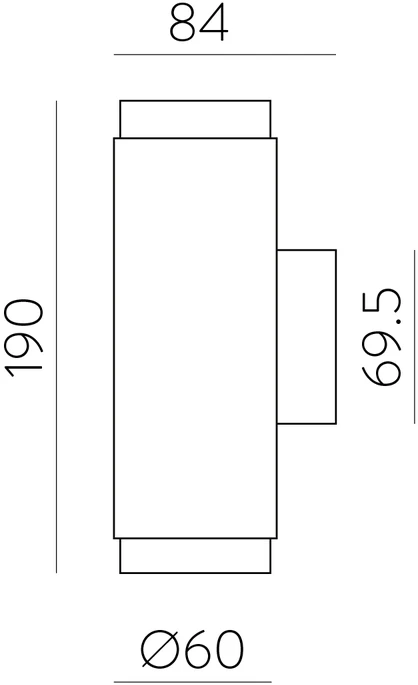 12W LED sieninis šviestuvas LUX, juodas, 4000K, dimeriuojamas, A3989110NNDP