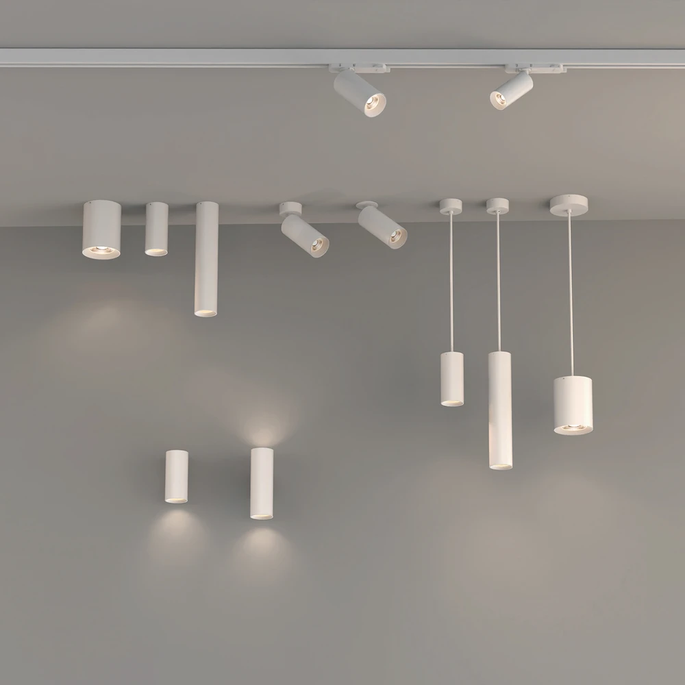 12W LED sieninis šviestuvas PIPE, baltas, 4000K, A3986010B