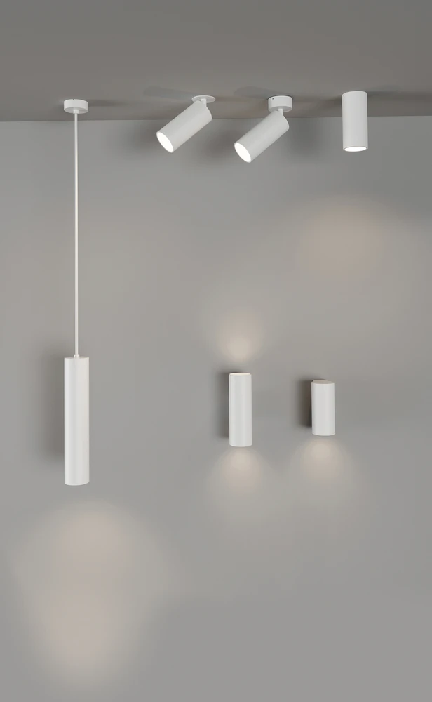 12W LED sieninis šviestuvas PIPE, baltas, 3000K, dimeriuojamas, A3986000BDP