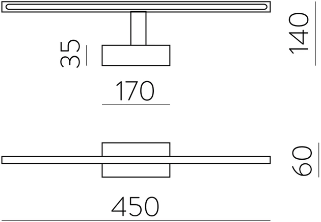 Sieninis šviestuvas 12W LED sieninis veidrodžio šviestuvas MENORCA, sendinto žalvario sp., 3000/4000K, IP44, A3730271U