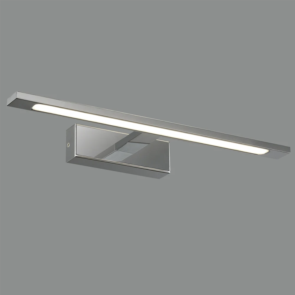 Sieninis šviestuvas 12W LED sieninis veidrodžio šviestuvas MENORCA, chromo sp., 3000/4000K, dimeriuojamas, IP44, A3730270CDP