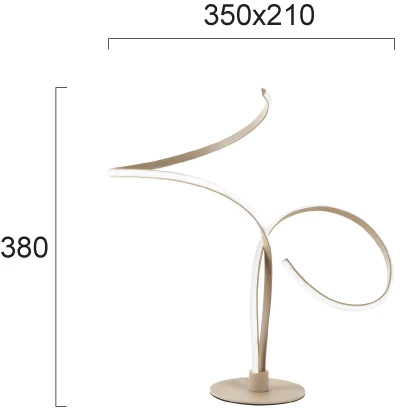 12W LED stalo šviestuvas IVANA, šviesiai rudas, 3000K, 4345400