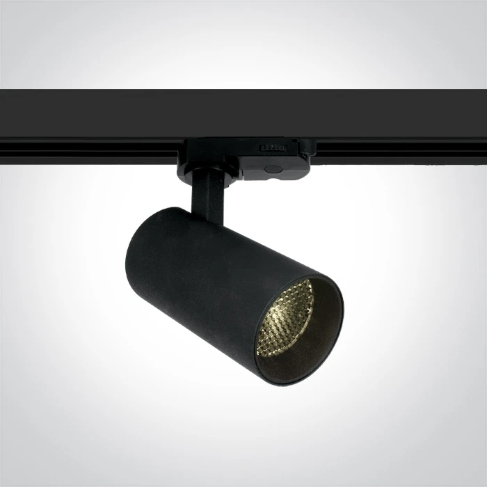 12W LED šviestuvas į bėgelius, juodas, 3000K, 65524T/B/W