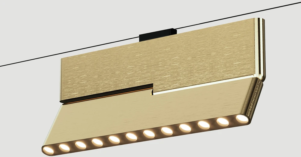 12W LED šviestuvas į magnetinę sistemą ZAMBELIS MAGNETIC 3MM, žalvario sp., 3000K, dimeriuojamas, 25121