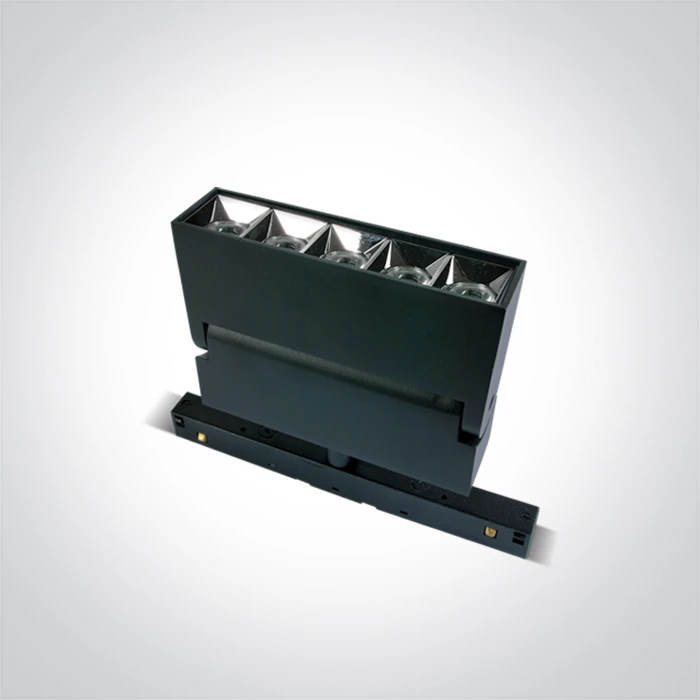 12W LED šviestuvas į magnetines sistemas MINI/MAXI/P&P, juodas, 3000/3500/4000K, 48V, 38°, 42106A/B/V