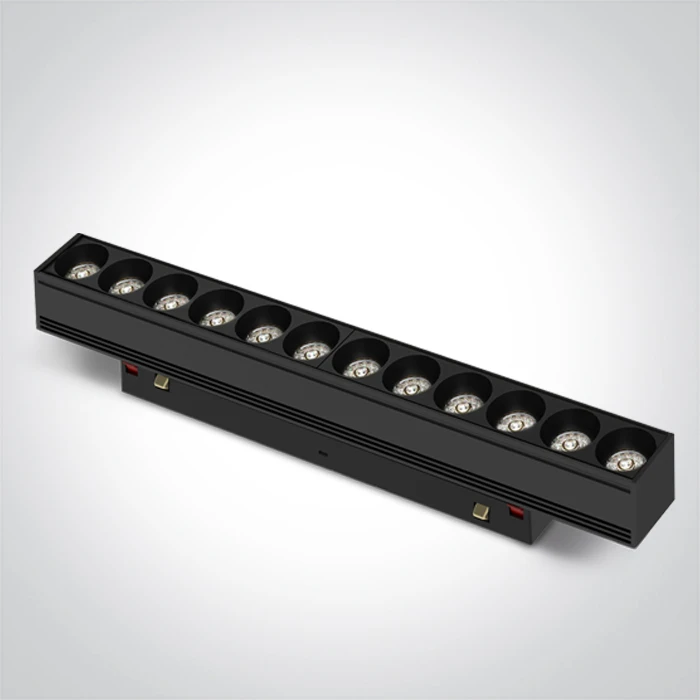 12W LED šviestuvas į magnetines sistemas ONELIGHT MINI/MIDI, juodas, 3000/3500/4000K, 42112AA/B/V