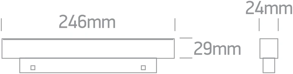 12W LED šviestuvas į magnetines sistemas MINI/MIDI, baltas, 3000/3500/4000K, 48V, 50°, 42112AA/W/V