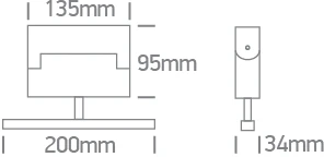 12W LED šviestuvas į magnetines sistemas MINI/MAXI/P&P, juodas, 3000/4000K, 48V, 38°, 42106AL/B/V