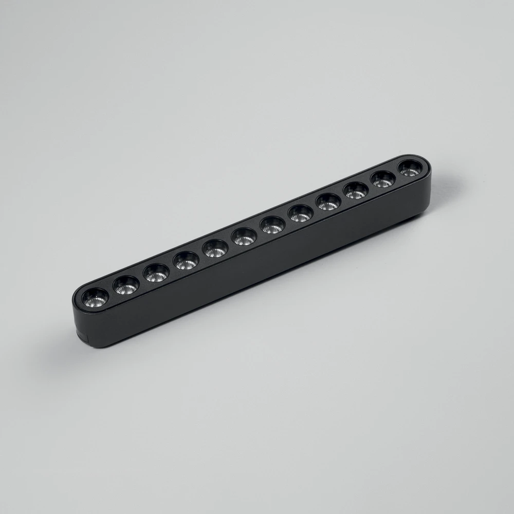12W LED šviestuvas, montuojamas į BERNINI sistemą, juodas, CCT