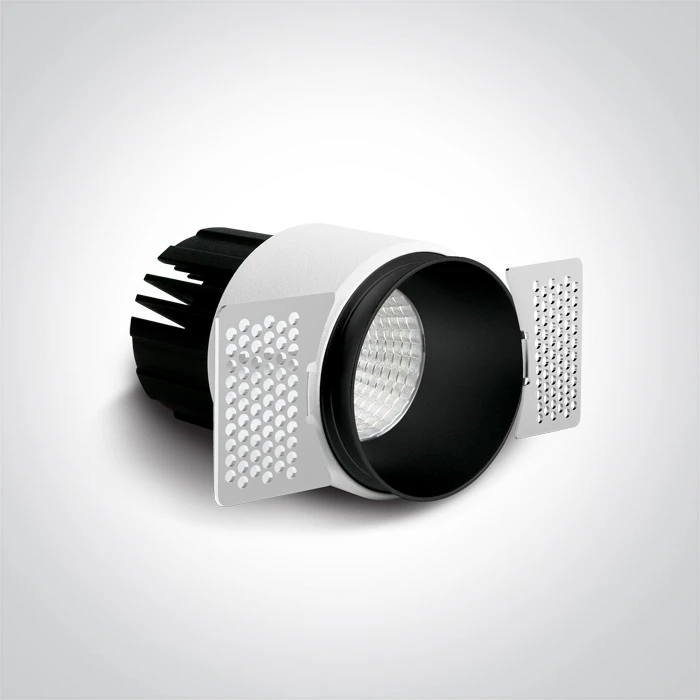 12W LED užglaistomas šviestuvas, juodas, 3000/3500/4000K, dimeriuojamas, 10112BTR/B/V
