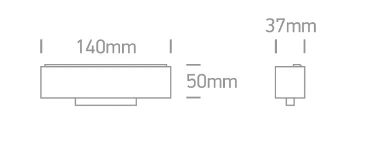 12W linijinis šviestuvas į magnetines sistemas ONELIGHT MAXI, juodas, 3000K, 42120B/B/W