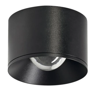 Lubinis šviestuvas 12W paviršinis LED šviestuvas PUCK, juodas