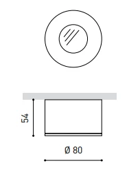 Lubinis šviestuvas 12W paviršinis LED šviestuvas PUCK, juodas