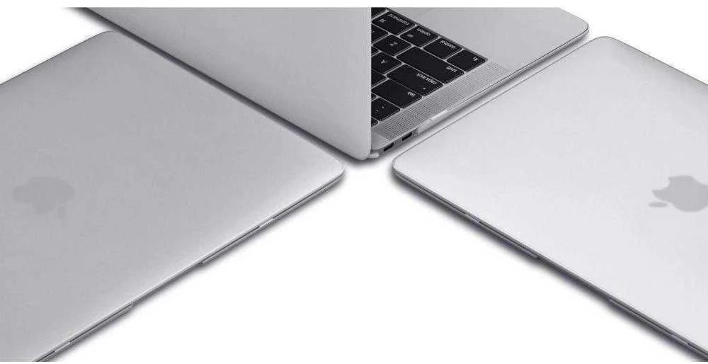 Tech-Protect SmartShell dėklas Apple MacBook Air 13" M2 / M3 / 2022-2024 – matinės juodos spalvos