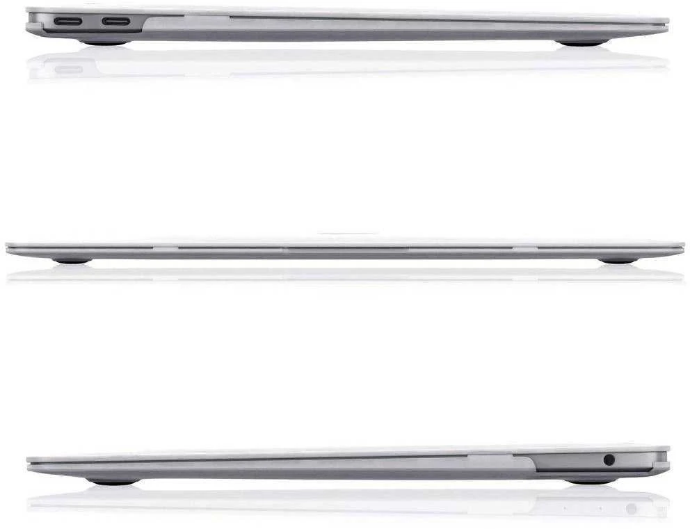 Tech-Protect SmartShell dėklas Apple MacBook Air 13" M2 / M3 / 2022-2024 – matinės juodos spalvos