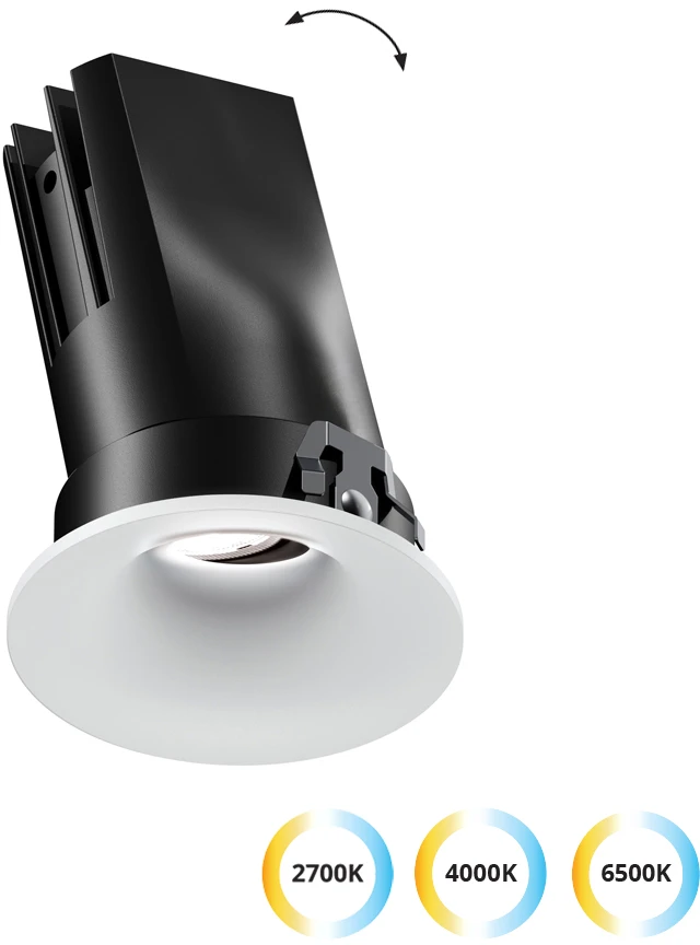 13W LED įleidžiamas šviestuvas ALVEY, baltas, 2700/4000/6500K, 4323100