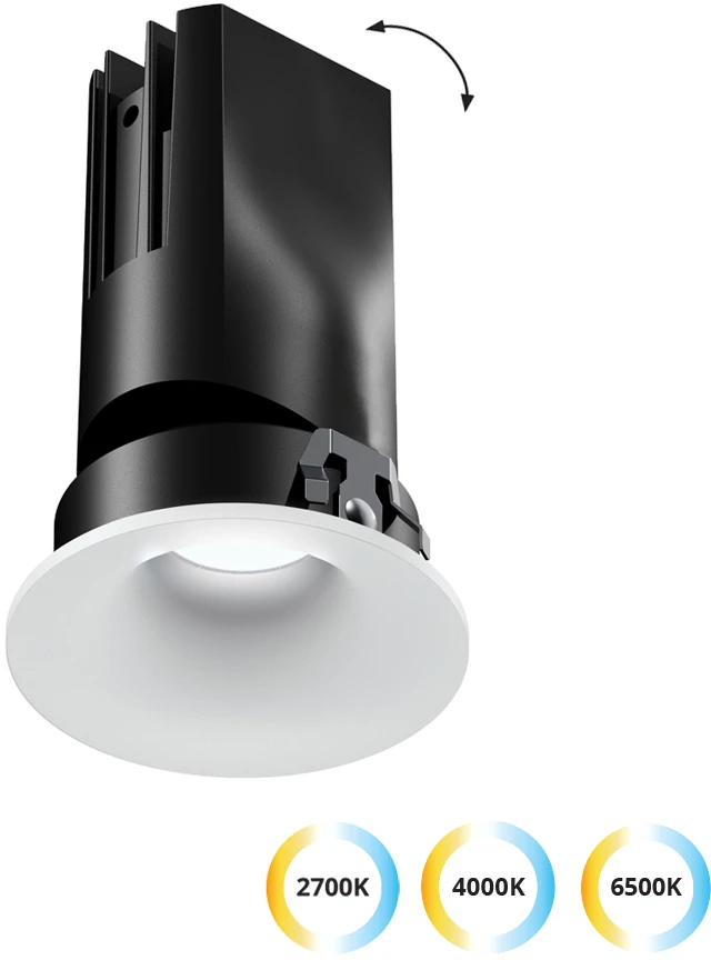 13W LED įleidžiamas šviestuvas ALVEY, baltas, 2700/4000/6500K, 4323100