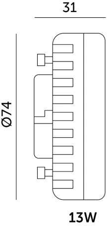 13W LED lemputė, GX53, 3000K, 110°