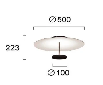 13W LED lubinis šviestuvas ROSS, juodu korpusu, 3000K, 4332000