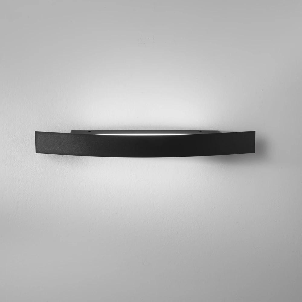 13W LED sieninis šviestuvas SPOILER, juodas, CCT