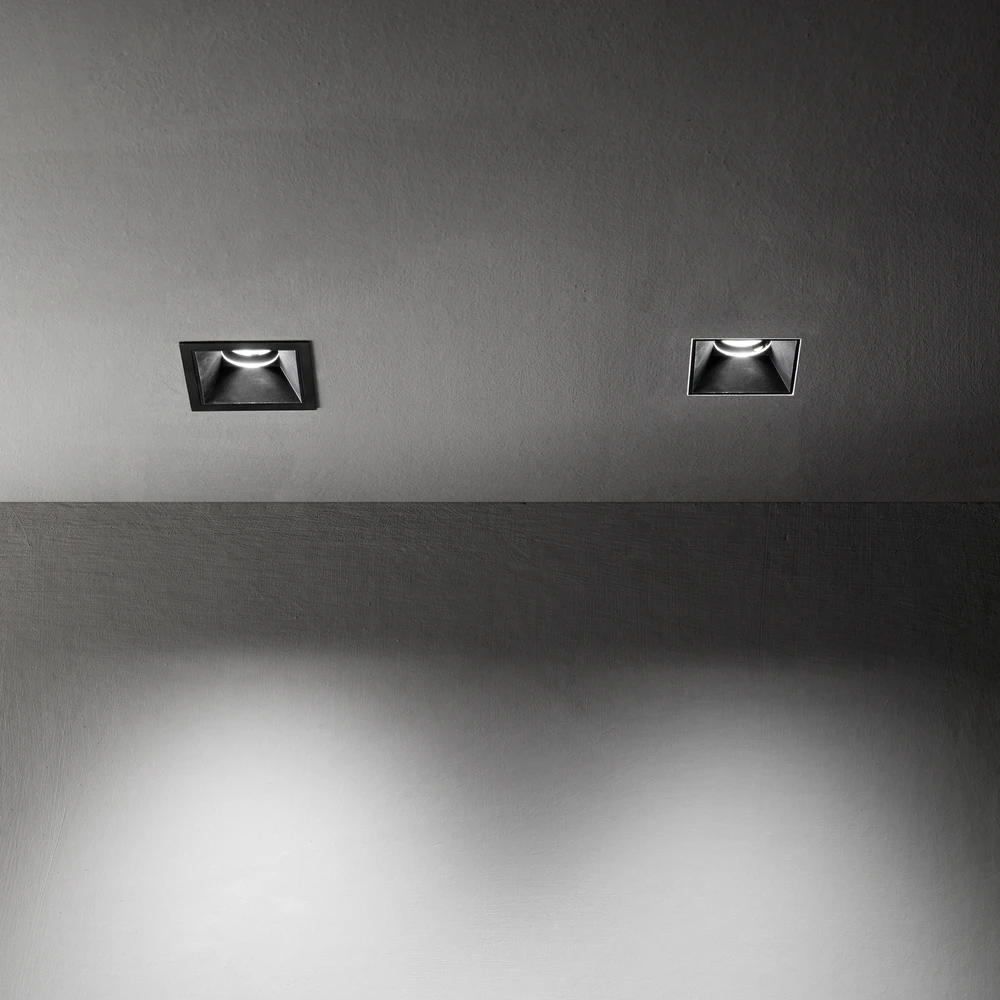 13W LED šviestuvo ZEUS kvadratinis rėmelis, juodas, 323534