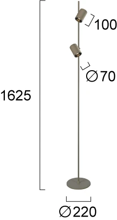 13W LED toršeras MELINA, alyvuogių sp., 3000K, dimeriuojamas, 4335500